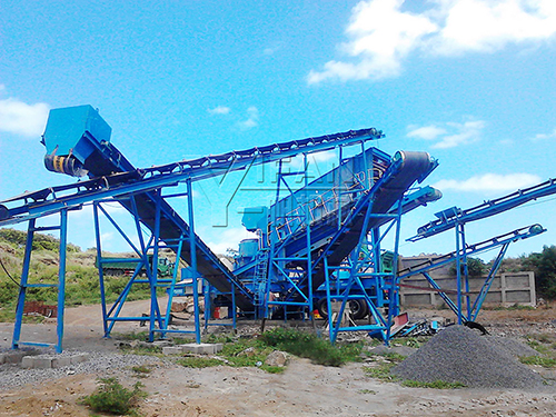 planta móvil de trituradora de cono